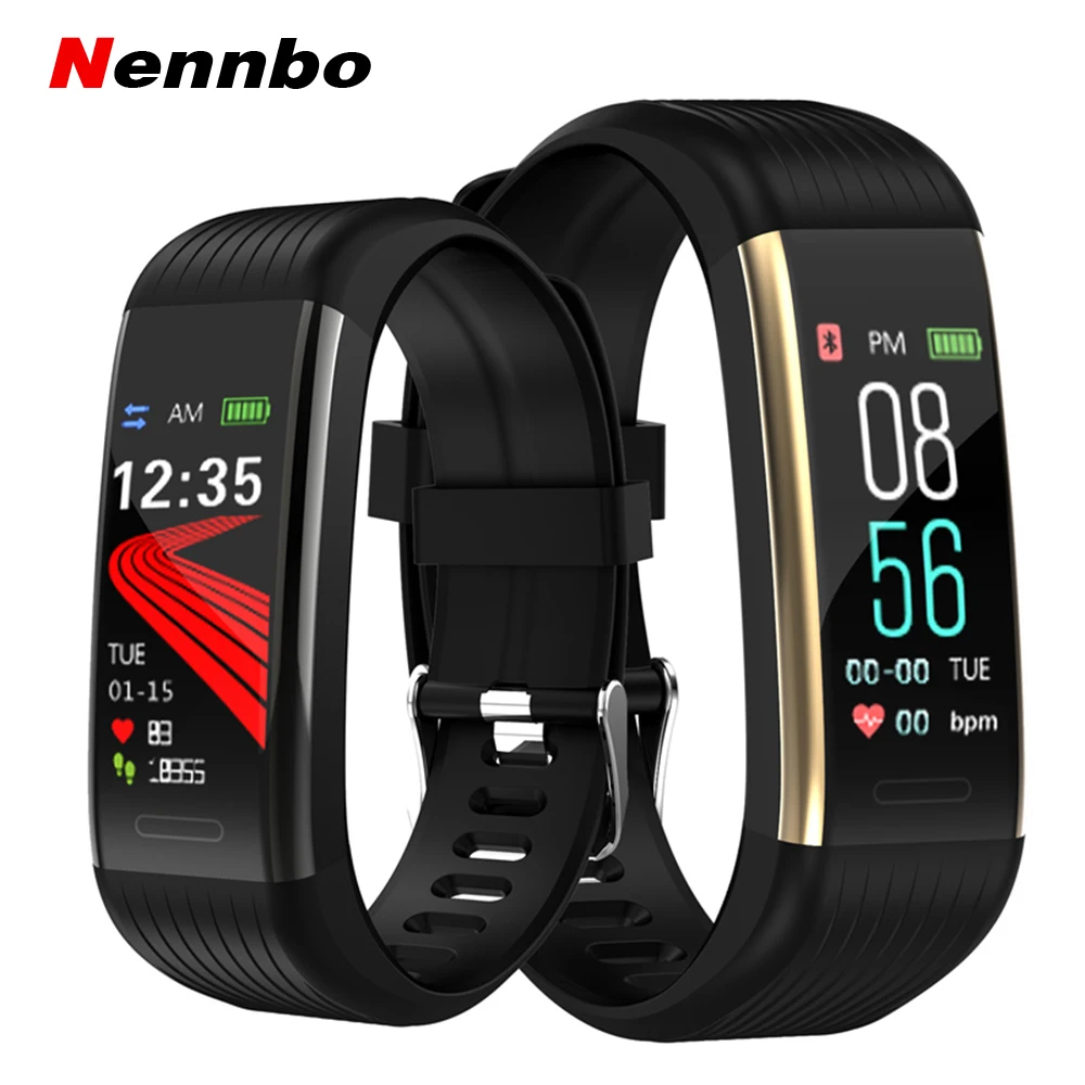 

Nennbo R1 Sports Smart Band Fitness Tracker Smart Bracelet Waterproof Wristbands Blood Pressure Heart Rate Monitor Pedometer