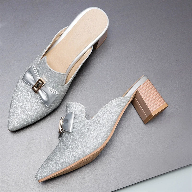 womens pointed mules