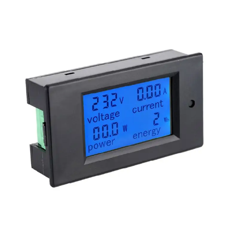 AC цифровой дисплей 100A монитор мощности lcd жидкокристаллический измеритель напряжения тока энергии