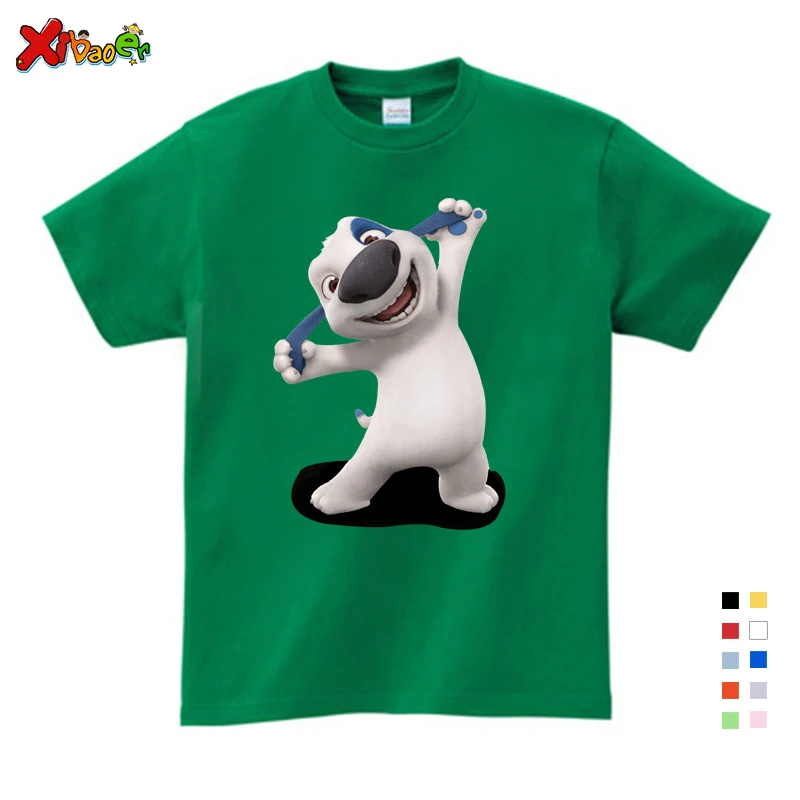 Детские любимые онлайн-игры, футболки для мальчиков с принтом кота Тома, летние костюмы с героями мультфильмов «Том Кот и его друзья», От 3 до 9 лет - Цвет: Kids T-shirt
