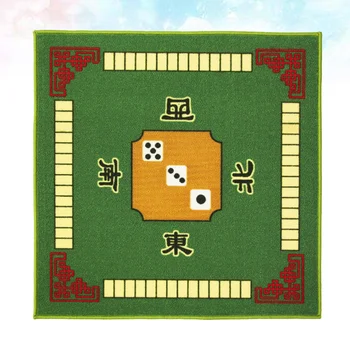 

1PC Mahjong Table Cloth Square Shape Mahjong Mat Board Room Mahjong Pad Anti-slip Desktop Cushion for Games Board Games Mahjong