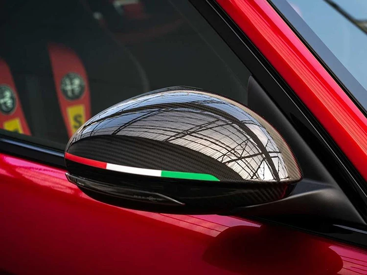Car rearview mirror decoration garland sticker For Alfa Romeo Giulia Stelvio 147 159 giulietta Modification Accessories