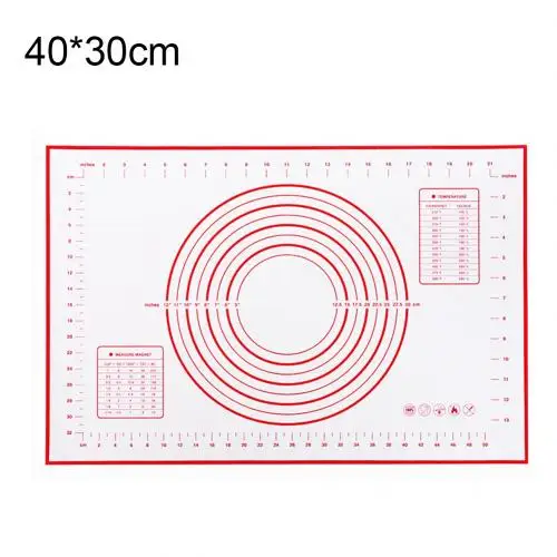 Силиконовые коврики для выпечки лист тесто для пиццы антипригарный держатель для кондитерских изделий Кухонные гаджеты Инструменты для приготовления пищи посуда Аксессуары для выпечки - Цвет: 40x30cm