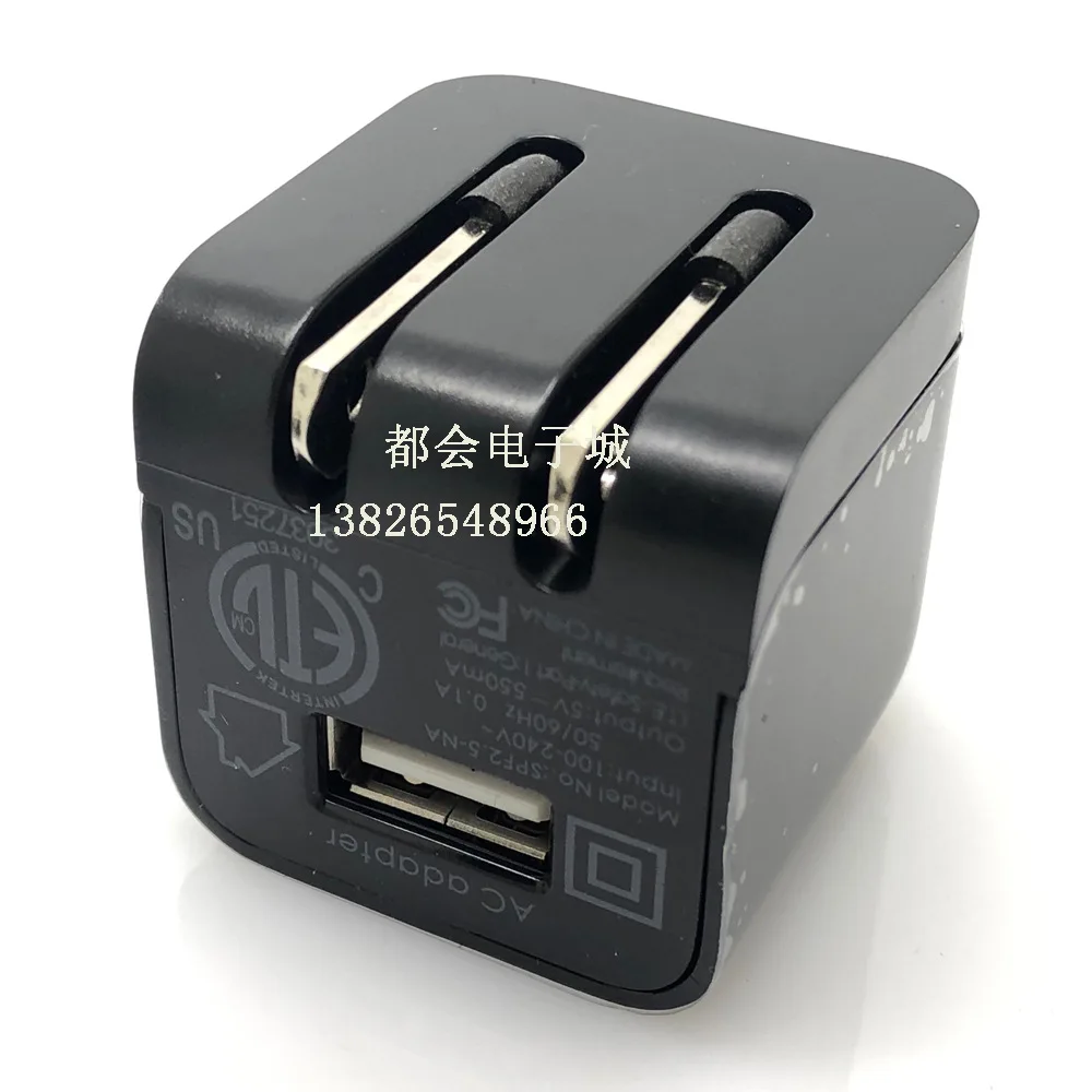 Черный Мини USB Зарядное устройство 5V 550mA раза под прямым углом штепсельная вилка американского стандарта адаптер быстрой зарядки для мобильного телефона, гарнитура Bluetooth часы Зарядное устройство - Цвет: Черный