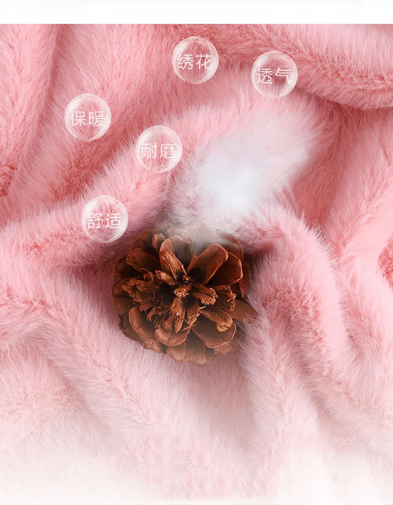 Faux fur snow velvet fabric Thicken European velvet High imitation rabbit plush cloth Autumn and winter fashion women's fabric