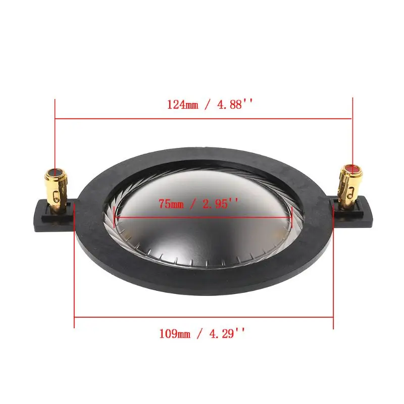 72mm/51.5mm/44mm/34.4mm/75.5mm/74.5mmAudio 드라이버 스피커 티타늄 필름 트레블 보이스 코일 릴 트위터 액세서리