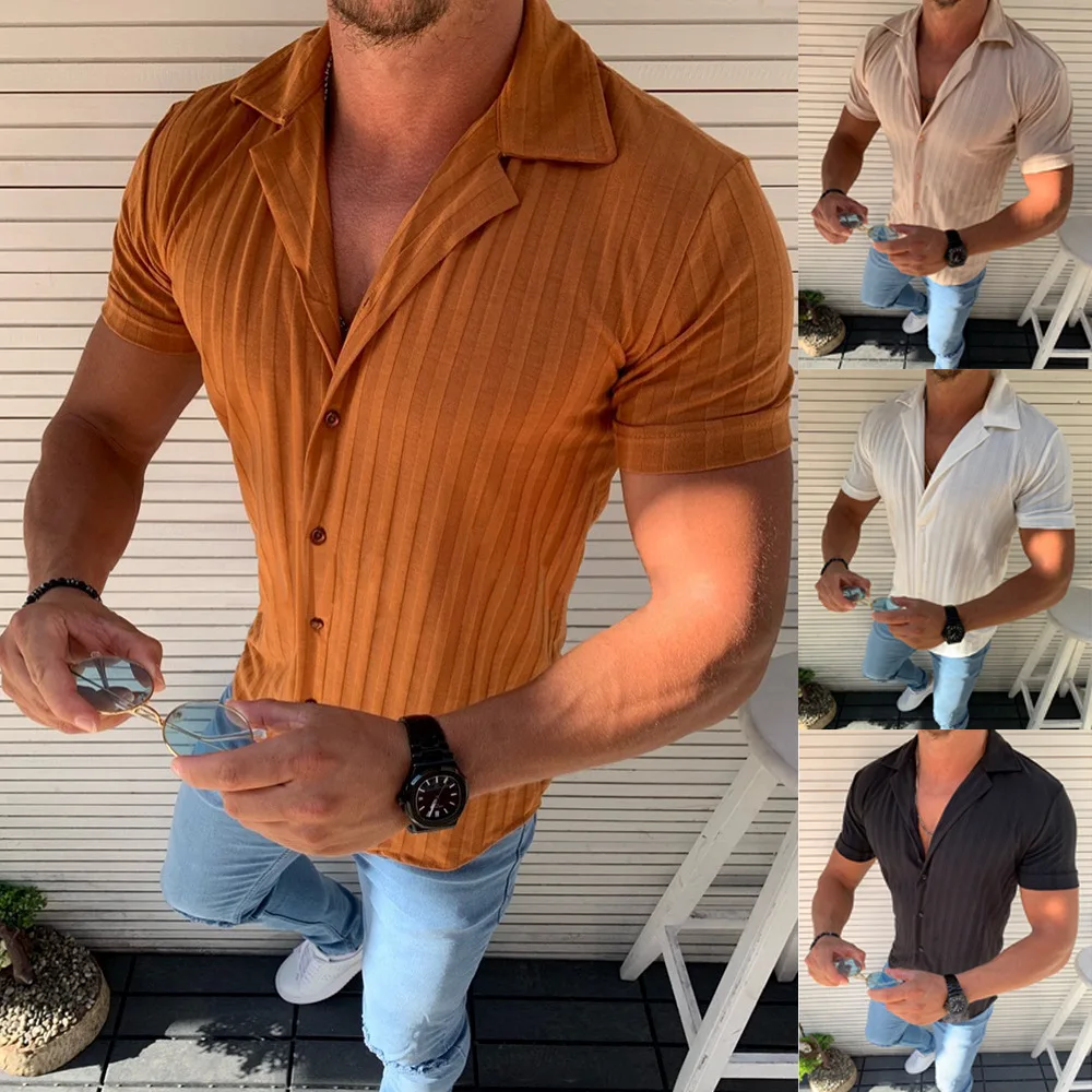 

Men's Daily Basic Shirt - Solid Colored Multicolor in all seasons