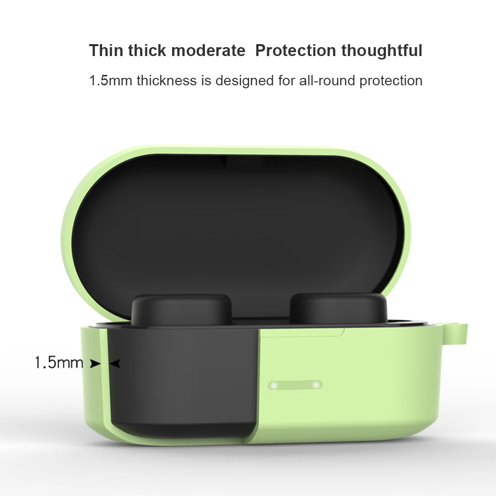 Чехол для наушников QCY T1S QS2 силиконовые беспроводные Bluetooth наушники противоударный защитный чехол для QCY T1S QS2 чехол для зарядного устройства