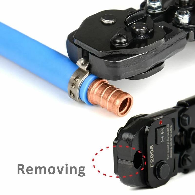 Инструмент PEX Crimper Cinch с функцией снятия зажимов 3/8-1 дюйма