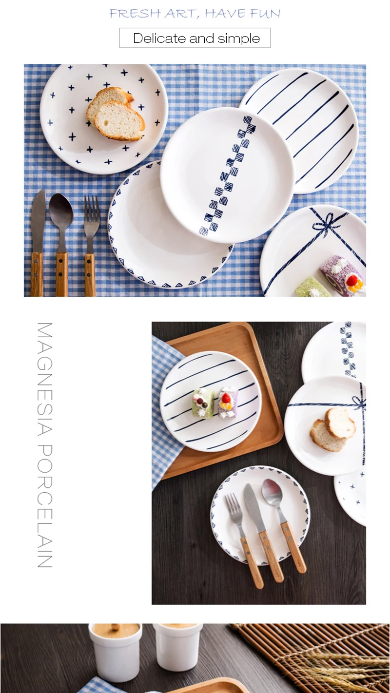 20,5 см белая керамическая тарелка в западном стиле для еды, тарелка для супа, тарелка для фруктов, посуда, обеденные тарелки