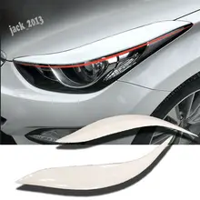 Автомобильные аксессуары для модификации, белые фары, крышка для век, бровей, глаз, крышка для hyundai Elantra 2012