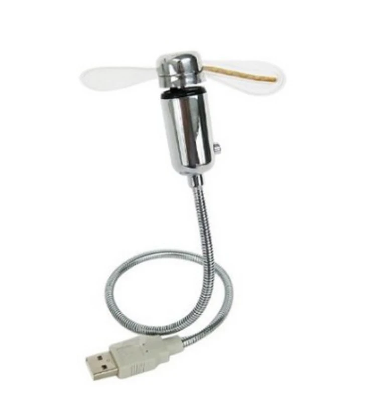 Ручной мини USB вентилятор гаджеты гибкие на гибкой ножке, светодиодная часы прохладные для ноутбук Laptop персональный компьютер в режиме реального времени дисплей прочный регулируемый