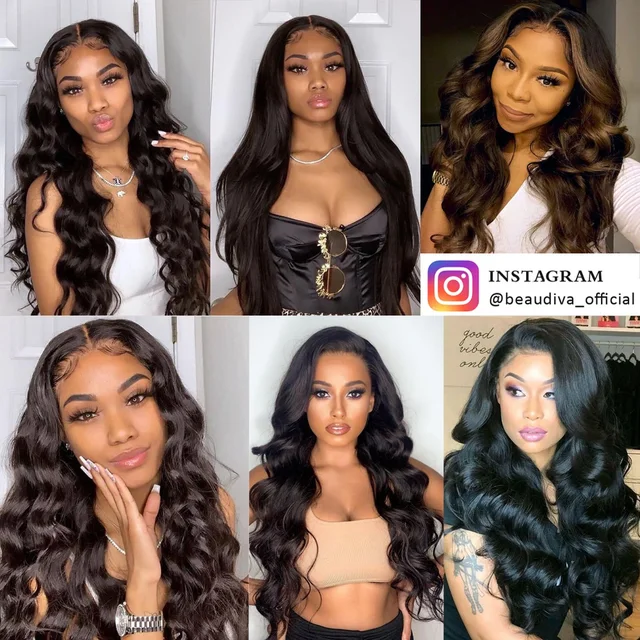 Virhair Brazilian Hair Weave Bundles With Frontal HD Transparent Beaudiva Straight Hair Body Wave Human Hair Bundles With Lace Closure 6