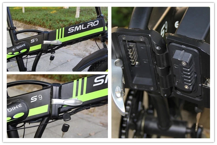 Electric Bike 20 Inch Wheel Adult Folding Mountain Fat Bicycle 500W 48V 10AH Road E-Bike Electromobile Mobility 6