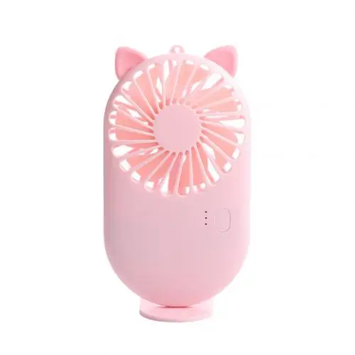 Pink Портативный мини Ручной USB Перезаряжаемый мини-вентилятор бесшумный охлаждающий вентилятор офисный дорожный холодильник домашний охлаждающий вентилятор HVAC системы - Цвет: Pink