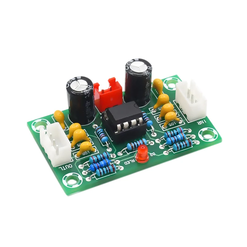 Мини усилитель Op Amp модульный двухканальный NE5532 предусилитель тональная плата 5