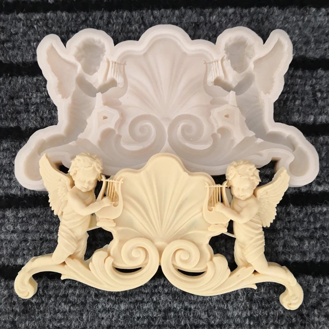 Angel Baby Silicone Mold Fondant Cake Decorating Tools Chocolate Gumpaste K463 | Дом и сад