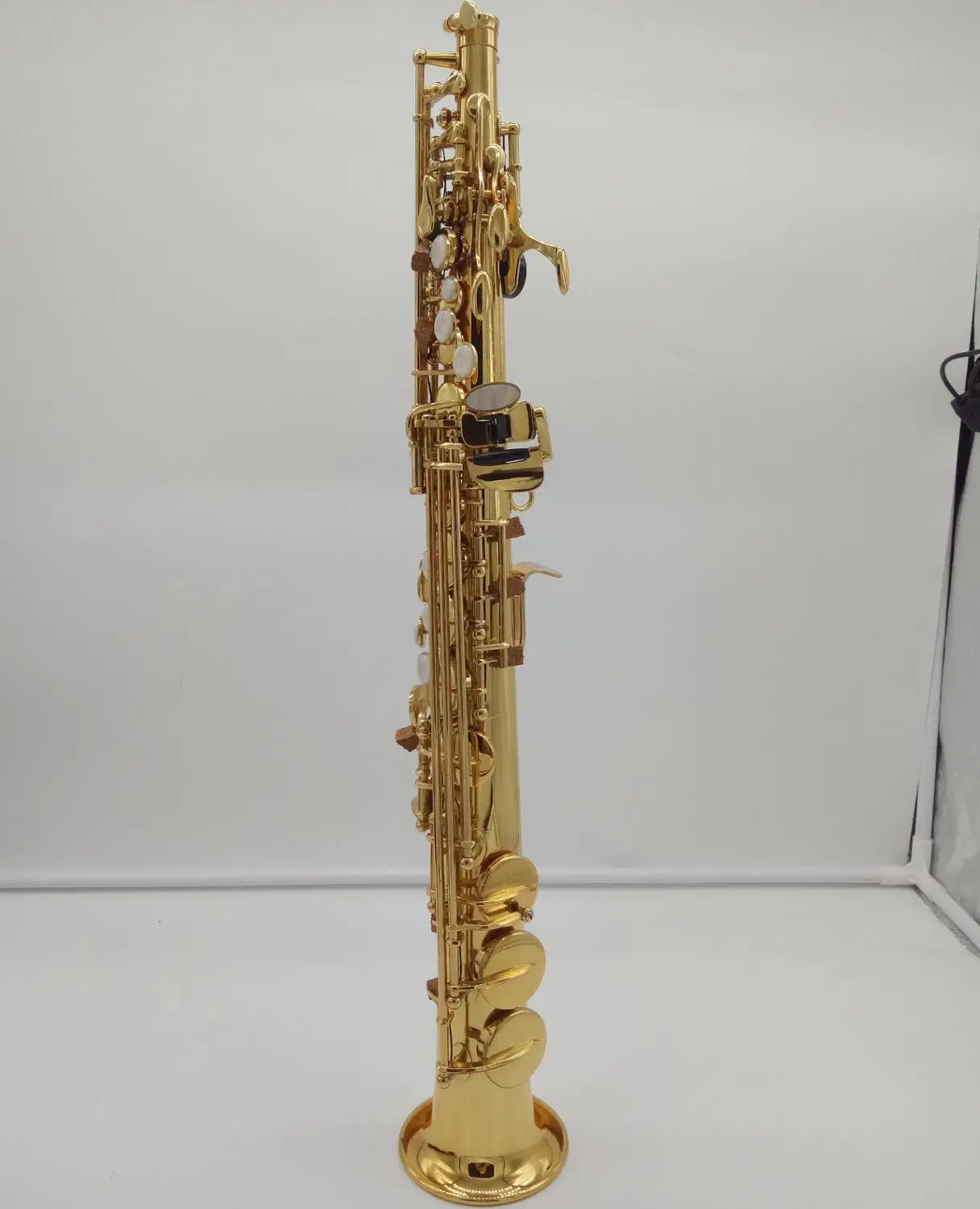 Музыкальный Fancier-клуб сопрано саксофон Ссылка 54 золотой лак b-плоский сопрано Sax R54 с Чехол мундштук камыша шеи