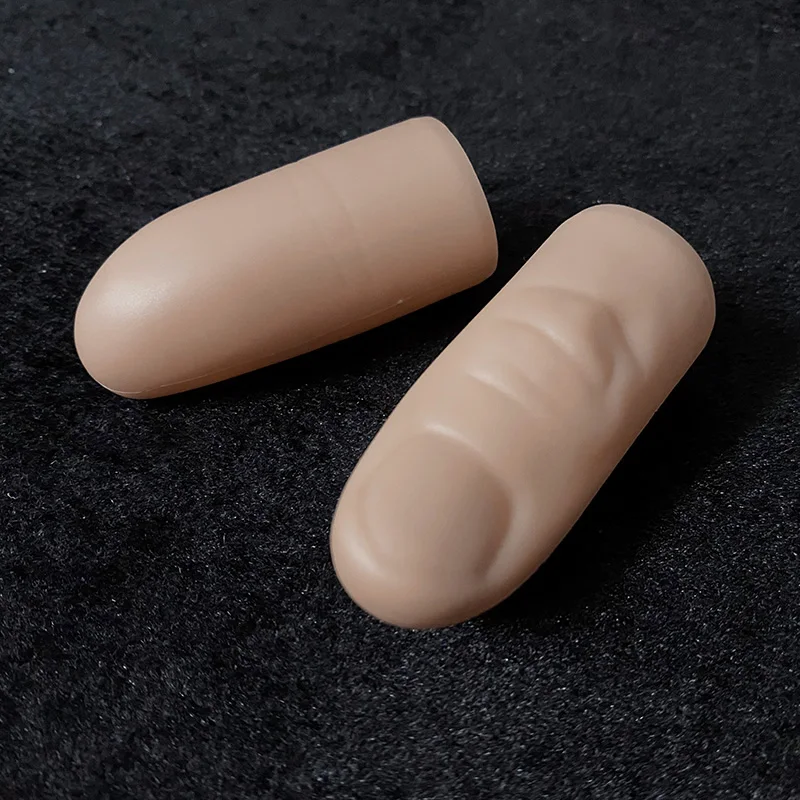 PET Thumb Tip Magic Tricks Magician Accessory Close Up Illusions Gimmick Mentalism Prop Fake Thumb Tip Silk Vanish 5pcs