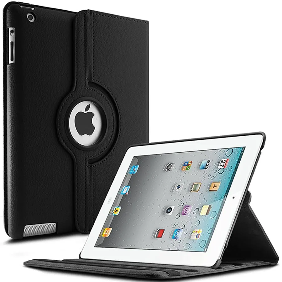 Вращающийся из искусственной кожи чехол для IPad A1395 A1396 A1416 A1430 A1458 A1460 смарт планшетный защитный чехол для IPad 2, 3, 4 Funda Capa