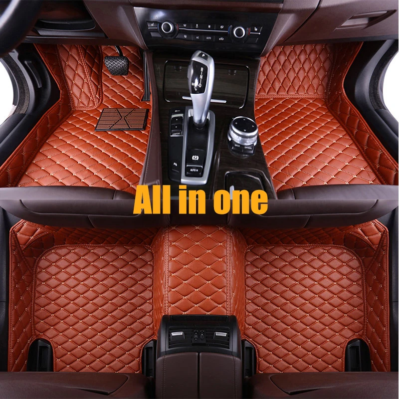 Автомобильные коврики для Chevrolet все модели Cruze Captiva Sail Spark Aveo Blazer Sonic Epica автомобильные аксессуары на заказ подушечки для ног - Название цвета: Brown