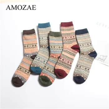 

New Arrivals Autumn Winter Wool Cotton Socks Set Women Keep Warm Free Size Cute Cartoon Socks Short New Fashion Christmas Socks