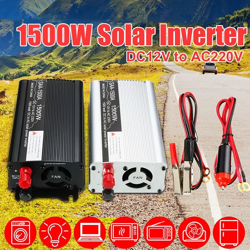 

Car Inverter 3000W Max Solar Inverter 12V 220V Modified Sine Wave USB Car Charger Converter Adapter Voltage Transformer