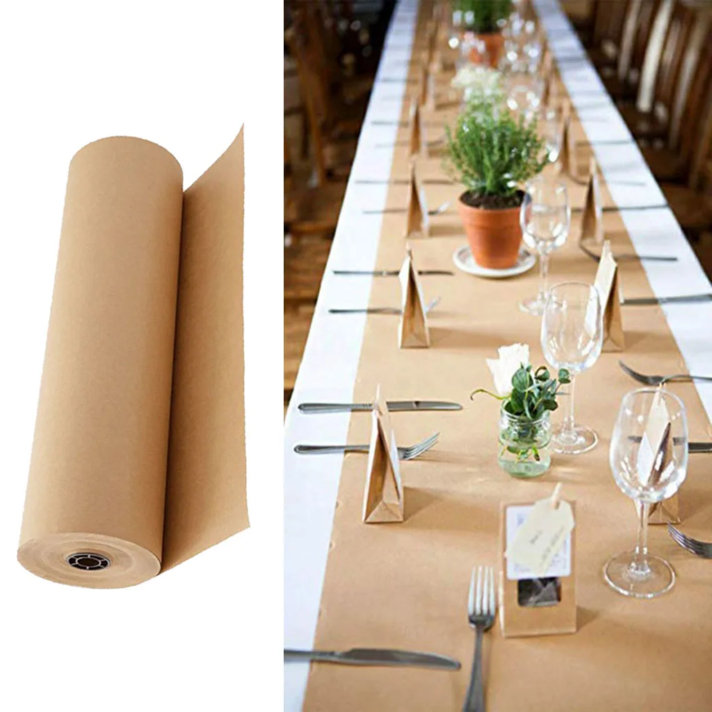 Hysen Brown Kraft Paper Roll for Gift Wrapping Dunnage and Parcel  Biodegradable Gift Wrapping Paper Thick