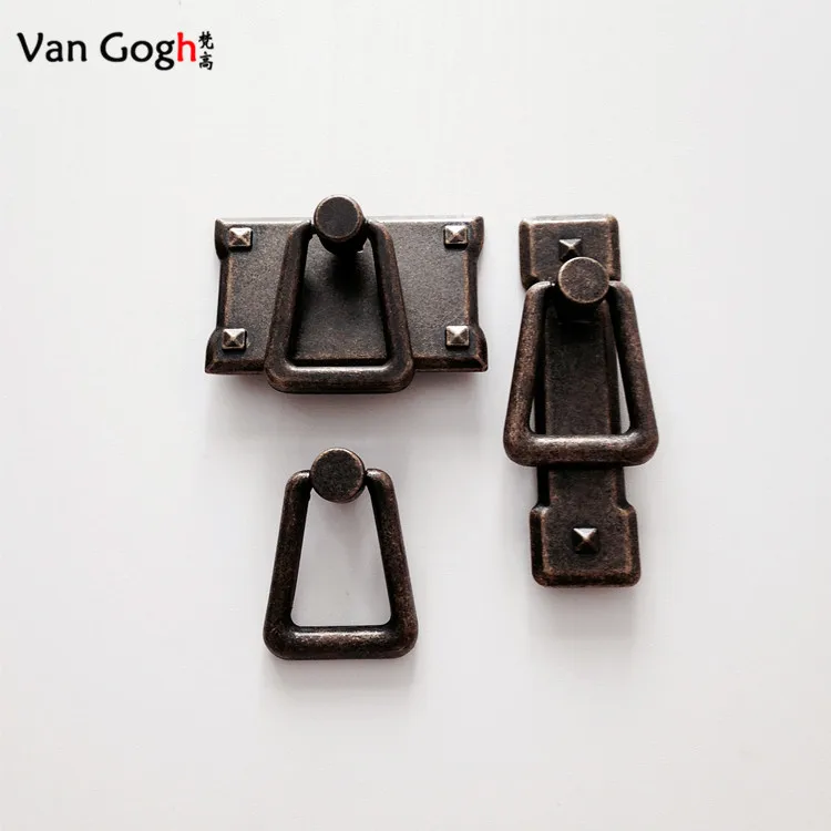 Новые ручки для мебели простые антикварные квадратные дверные ручка и шкафа|door