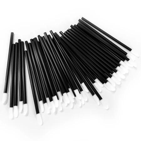 50pcs 50 шт. одноразовые кисточки для губ кисти палочки Аппликатор инструменты для нанесения макияжа Кисти для губ портативные Косметические женские Модные кисточки - Цвет: 50pcs