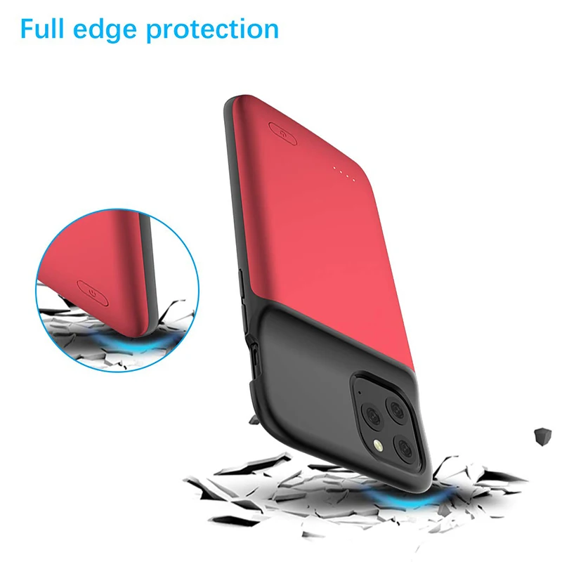Aroay 5000mAh Чехол-аккумулятор для iPhone11 power Bank Зарядка ультра внешняя задняя батарея для iPhone11Pro 11ProMax
