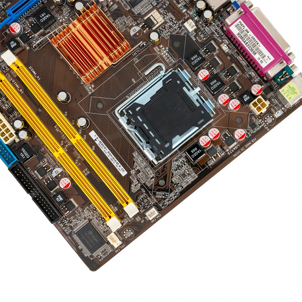 Asus P5KPL-AM настольная материнская плата G31 разъем LGA 775 для Core 2 Экстремальный DDR2 4G SATA2 USB2.0 VGA uATX оригинальная б/у материнская плата