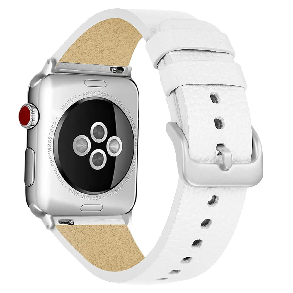 Lerxiuer классический кожаный ремешок для Apple watch band iwatch series 3 2 1 42 мм 38 мм браслет ремешок для часов аксессуары для ремня