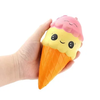 

Anti-stress Ice Cream Soft Toy Scented Charm Slow Rising Simulation Toy Funny PU Novelty Toy for Adult Scented Charm Gags Toys
