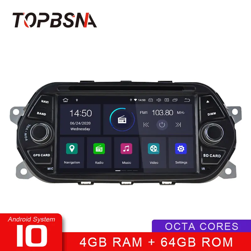 TOPBSNA Android 10 автомобильный DVD мультимедийный плеер для Fiat Tipo Egea Dodge Neon 2015 2018