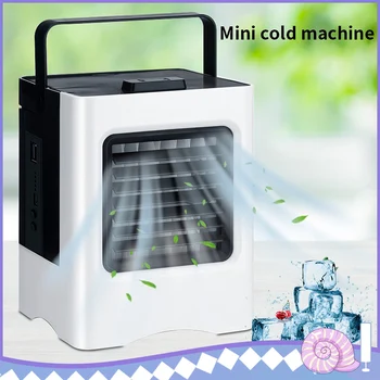 

Personal Air Conditioner Fan 4 in 1 Mini USB Personal Space Air Cooler Humidifier Purifier Cooling Fan 3 Speeds Household Office