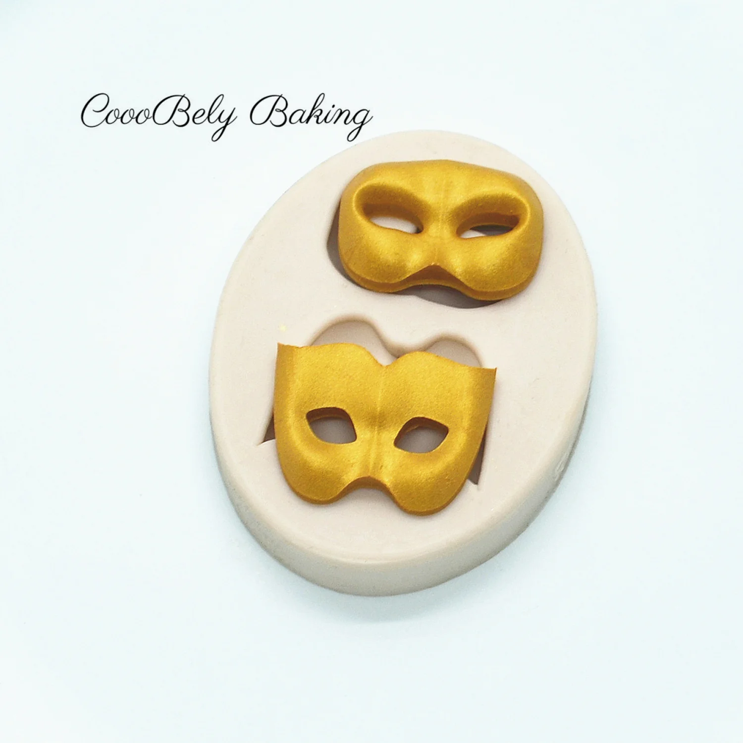 

3D Mask Silicone Mold Sugar Mold Chocolate Mold Fondant Cake Decorating Tool Cute Mask DIY Shower Making Candy Mould XK024