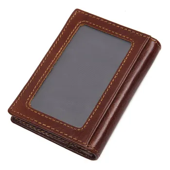 

Genuine Leather Card Holder Business Credit Card Holder Men Wallet Case Bank Card id Holders cardholder for men porte carte