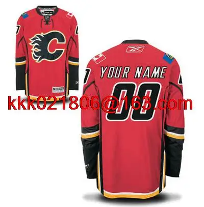 Custom Calgary высокое качество Персонализированная для мужчин женщин молодежи/детей Вышивка логотипа Джерси - Color: Pink