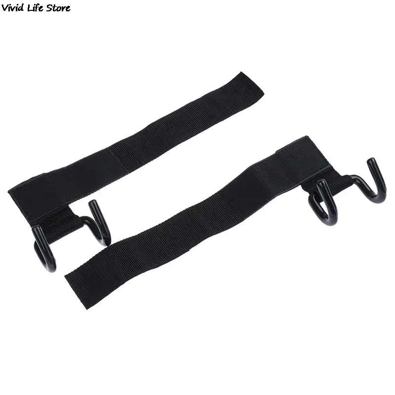 Adjustable Unisex Strong Steel Hook Grips Straps Weight Lifting Strength Training Fitness Gym Wrist Support Lift Straps