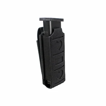 

Tactical Molle Single Magazine Pouch Elastic Pistol Mag Pouch Waist Belt Multi-tool Pouch Tool for Most of The Pistol Magazine