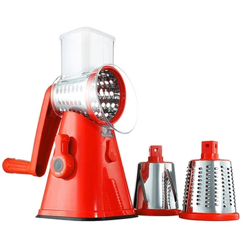

Newest 3 in 1 Vegetable Cutter Slicer Grater Potato Carrot Cheese Shredder Food Processor Vegetable Chopper Kitchen Tools 2020