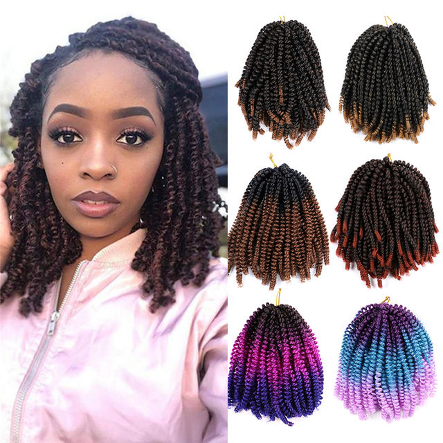 Spring Twist Crochet Braids Hair Synthetic Braiding Hair 30Roots Passion Twist Crochet Hair