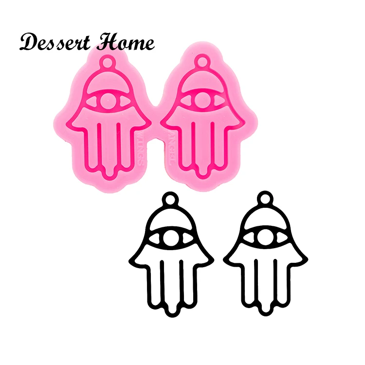 DY0523 Alien/Rabbit/Hamsa Hand/Palm tree Earrings Epoxy Resin Molds For DIY Jewelry