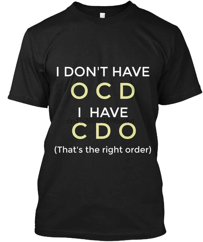 Мужская футболка забавная говорящая OCD футболки женская | одежда