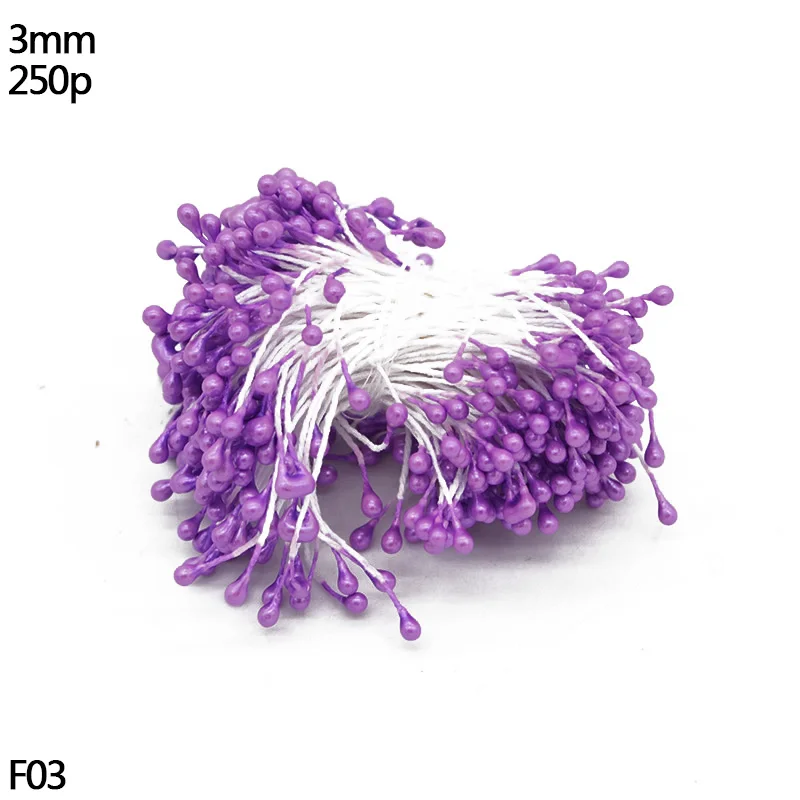 250pcs stamen Свадебные украшения фиолетовые тычинки ягоды искусственные ветки вишни цветы сделай сам цветок венки декоративный торт подарочная коробка Свадебный декор - Цвет: 250pcs stamen