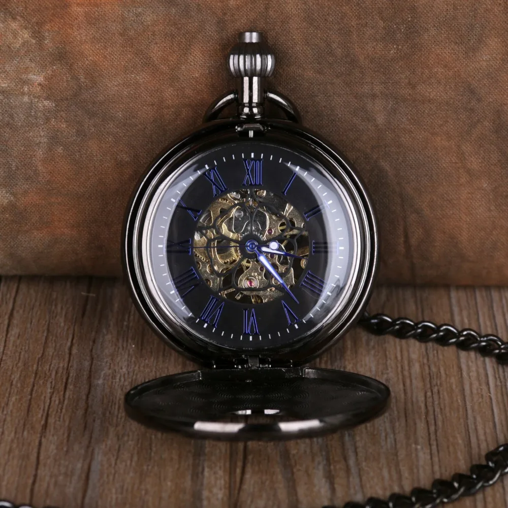 Retro-Fashion-Hand-Winding-Mechanical-Pocket-Watch-With-Fob-Chain-Mens-Hollow-Skeleton-Dial-Black-Stainless (1)