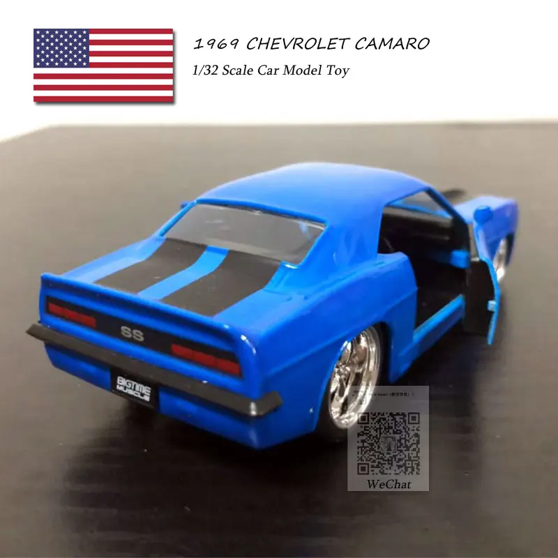 JADA 1/32 масштаб 1969 CHEVROLET CAMARO литая металлическая модель автомобиля игрушка для