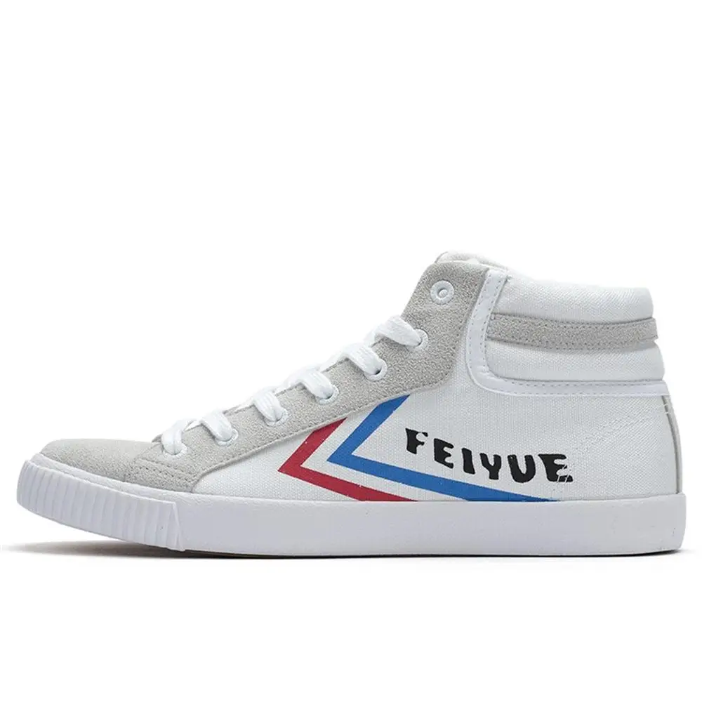 Feiyue/оригинальные новые высокие кроссовки Knight; Классическая обувь для боевых искусств; мягкая удобная обувь для тхэквондо - Цвет: white shoes