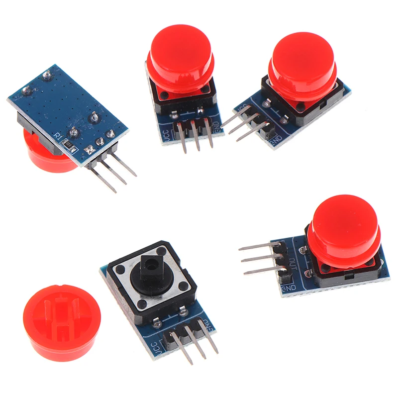 

5pcs 11X22MM Big Button Light Touch Switch Module With Hat High Level Output
